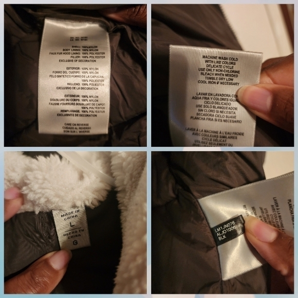 Levi's Men's Quilted Puffer with Sherpa Lined Hood Size L NWOT (Flaws on sleeve) - Picture 9 of 12